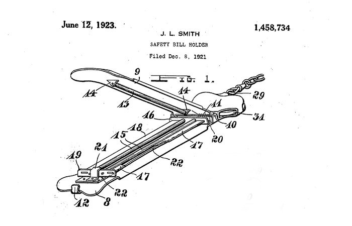 Safety-Bill-Holder-Patent